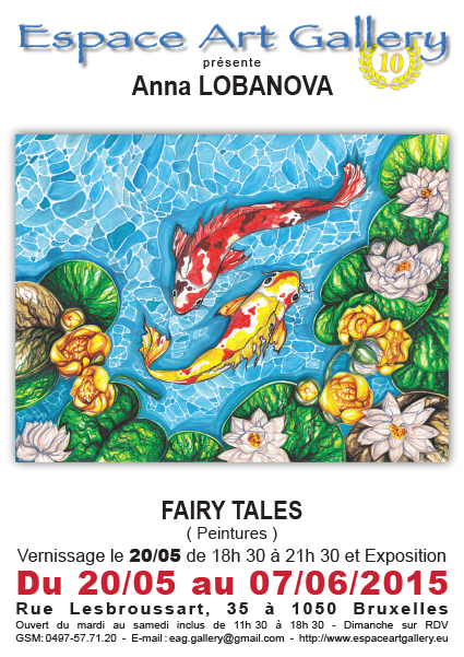 Affiche. Espace Art Gallery. Exposition « Fairy tales » d|Anna Lobanova. 2015-05-20